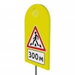 Дорожный знак "КОМПО-СИГНАЛ 3Д" с импульсным индикатором