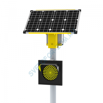 Солнечно-сетевой светофор HN Т.7.2 односторонний 300мм