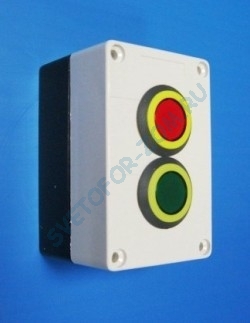 PS-3 Кнопочный блок управления светофором со светодиодной подсветкой кнопок 220/24/12В.