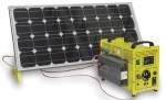 AGM  75 Солнечный генератор с АКБ и инвертором с солнечной батареей и кронштейном