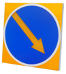 Светодиодный знак "Объезд препятствий" -ТОП-24/20-700 (d 700х700 мм, без маячков)