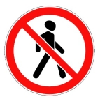Движение пешеходов запрещено 3.10