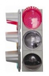 Светофор светодиодный транспортный  -  ДС8  (тонкий корпус - толщина 60 мм)
