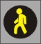 Модуль светодиодный для пешеходного светофора (Д=200 мм) желтый