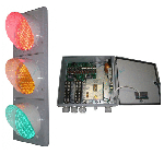Комплект светофоров T1.1 (200 мм) для реверсивного движения с малогабаритным дорожным контроллером МДК