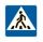 Светодиодный дорожный знак 5.19 "Пешеходный переход" мигающий  (Двухсторонний)